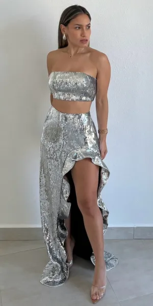 Dress To Impress Code Sequins Two-Piece Set