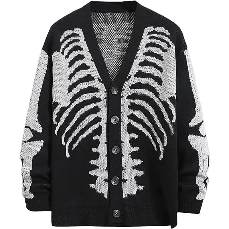 Fashion Halloween Winter Knitted Cardigan Sweaters