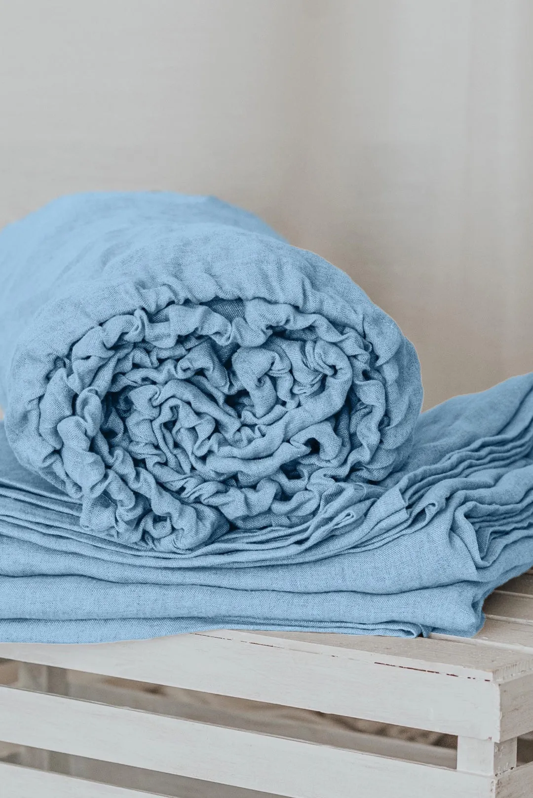 Fitted Sheet and Flat Sheet Set - Light Blue