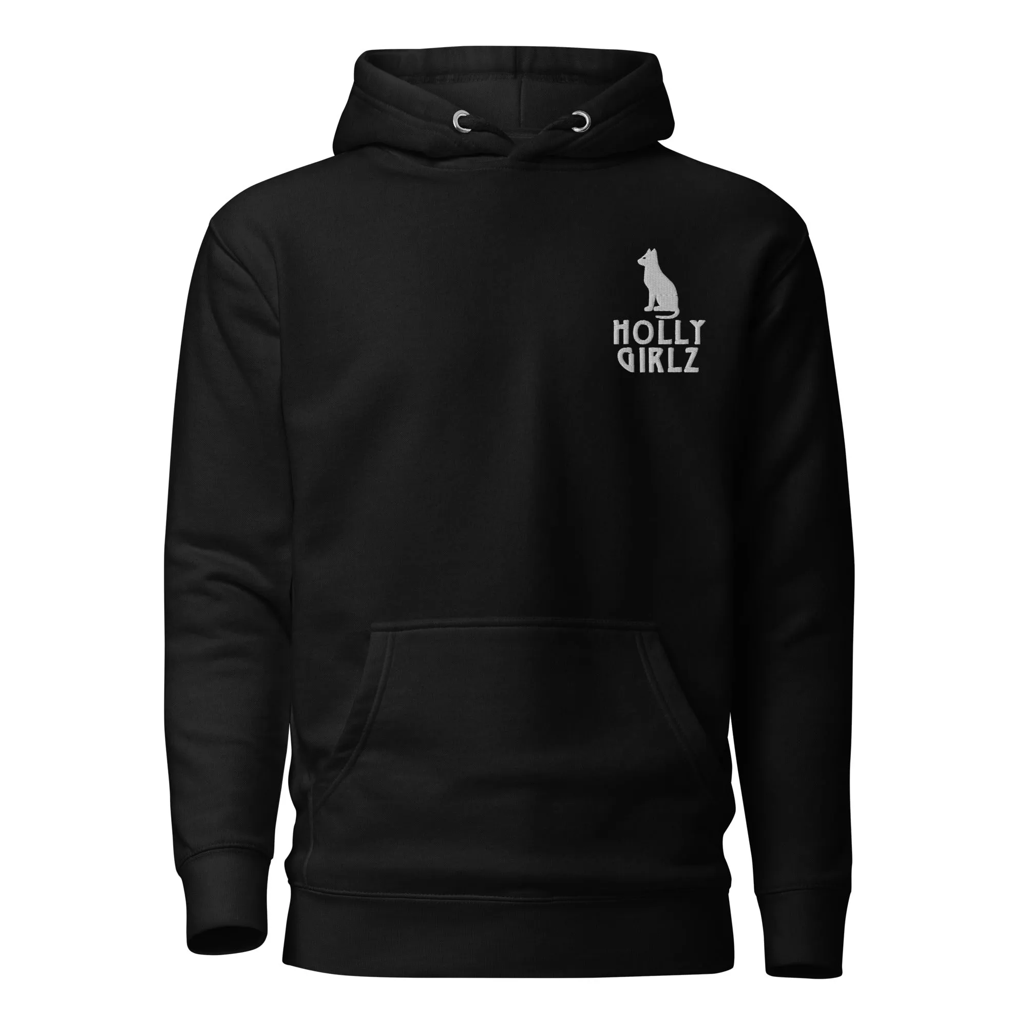 Kamit Cat White Hoodie (Unisex)