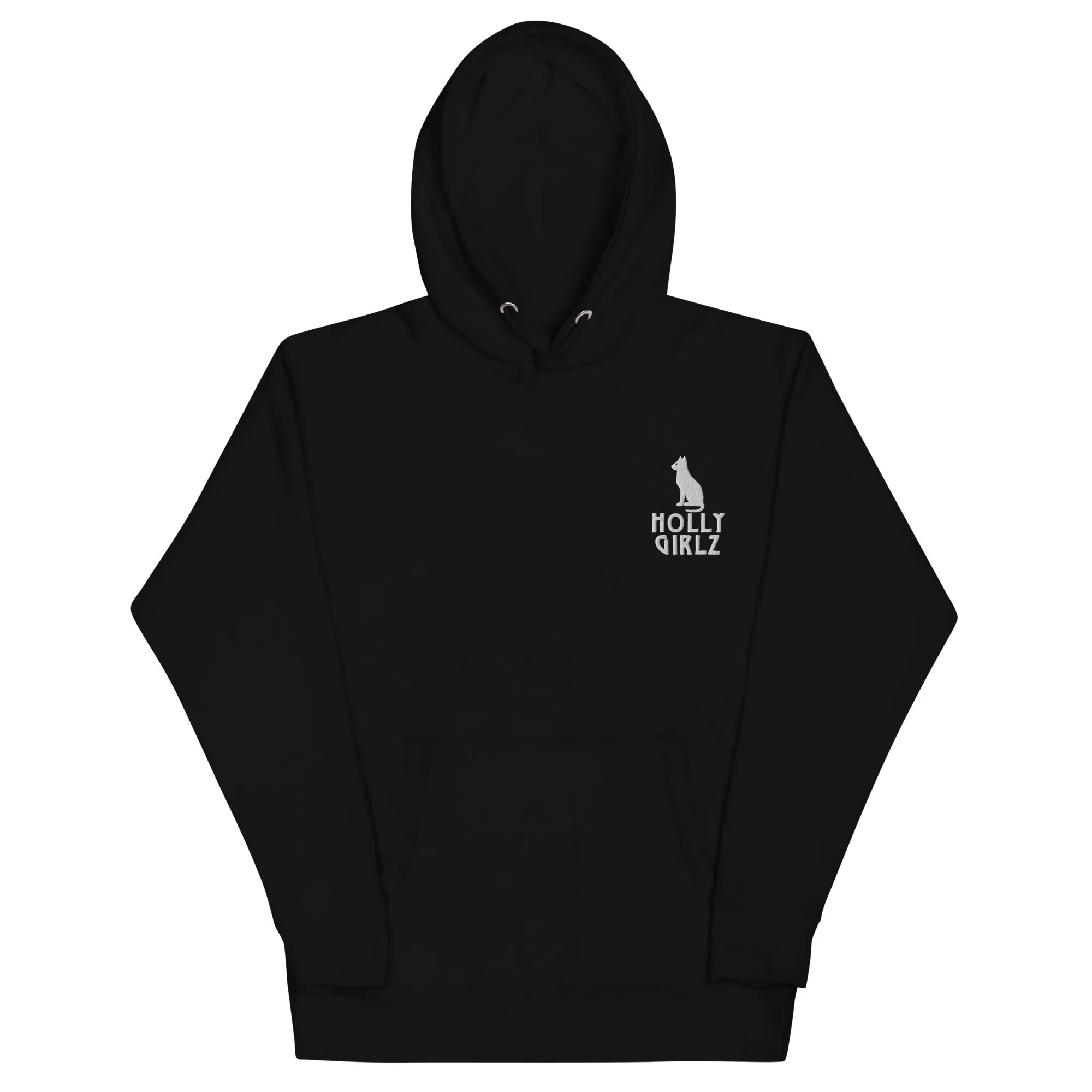 Kamit Cat White Hoodie (Unisex)