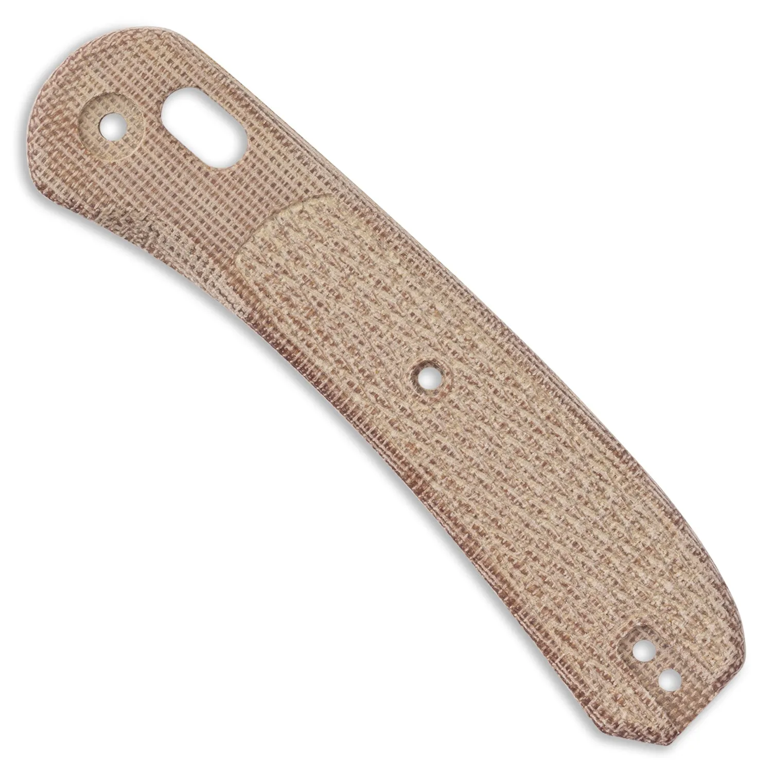 Lander 2 Knife Scales - Peanut Micarta - Checkered Pattern